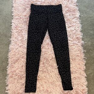 Victoria's Secret Gray Leopard Print Leggings